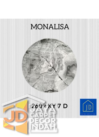 Permadani Monalisa Bulat 2609 KY 7 D Ukuran 120 cm x 120 cm, 160 cm x 160 cm